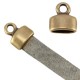 DQ metal end cap Ø 5.2x2.2mm Antique bronze